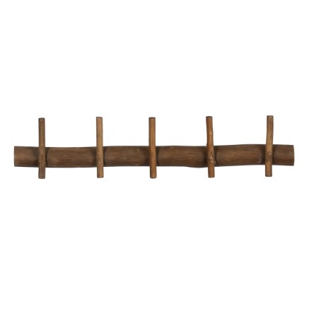 Wandkapstok Sparrenhout 58 x 10 x 11 cm