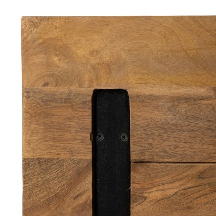 Table top Squared Beige Mango wood 80 x 80 x 3 cm 2