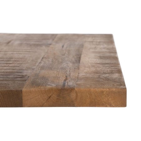 Table top Squared Beige Mango wood 80 x 80 x 3 cm