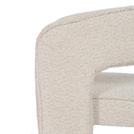 Dining Chair Beige Polyester 69 x 66 x 73 cm 2