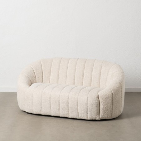 Canapé Beige Polyester Fer 146 x 84 x 66 cm