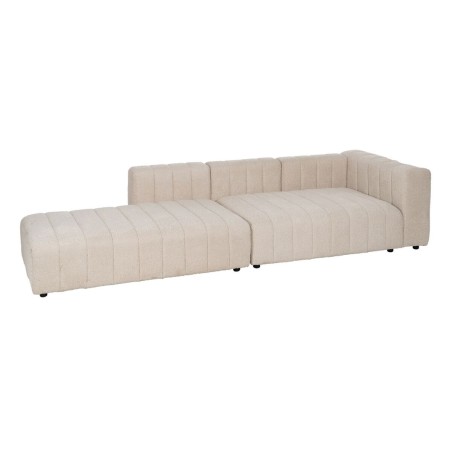 Sofa Beige Polyester Ijzer 150 x 100 x 66 cm