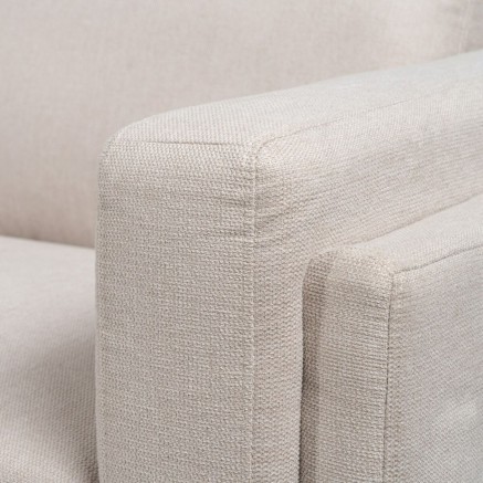 Sofá de 3 Plazas Beige 216 x 90 x 82 cm 2