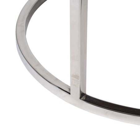 Set of 2 tables Brown Silver 75 x 75 x 41 cm (2 Units)