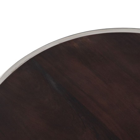 Set of 2 tables Brown Silver 75 x 75 x 41 cm (2 Units)