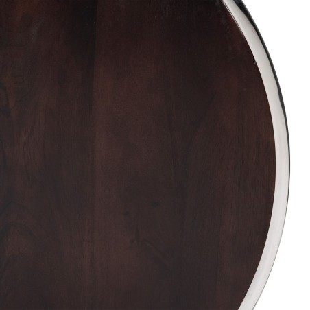 Set of 2 tables Brown Silver 75 x 75 x 41 cm (2 Units)