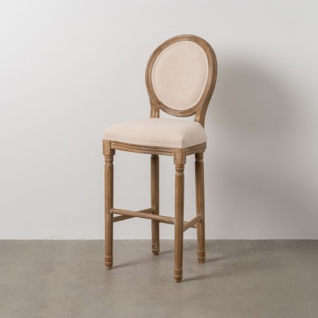 Sgabello Naturale Betulla Legno d'albero della gomma 45 x 55 x 116 cm