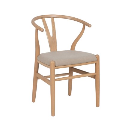 Keukenstoel Beige Natuurlijk 53 x 55 x 80 cm