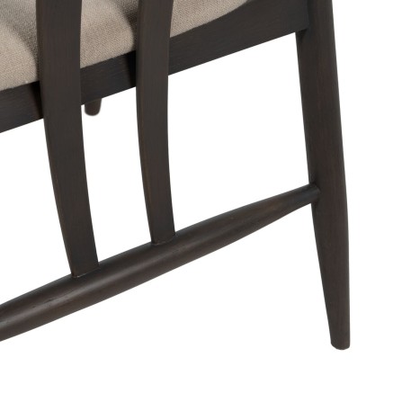 Keukenstoel Zwart Beige 56,5 x 57 x 76 cm 2