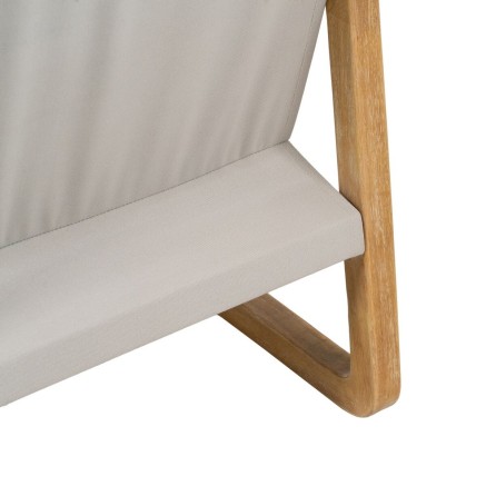 Leunstoel Beige Natuurlijk Rubberwood Spons Essenhout Foam 65 x 69 x 8 2
