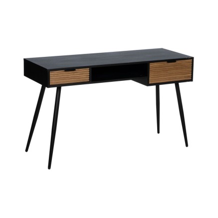 Meubelset ORLEANS Zwart Natuurlijk 120 x 45 x 73 cm