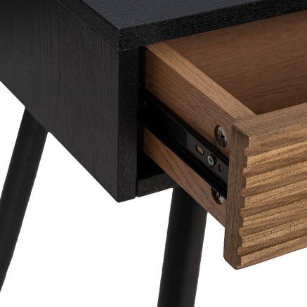 Juego de muebles ORLEANS Negro Natural 120 x 45 x 73 cm 2
