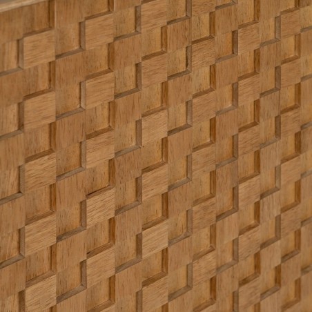 Aparador MARIGNI Negro Natural Hierro Madera MDF 121,5 x 42,5 x 93,5 c