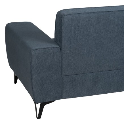 Sofá de 3 Plazas Azul Madera 220 x 87 x 85 cm 2