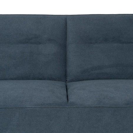 Dreisitzer-Sofa Blau Holz 220 x 87 x 85 cm