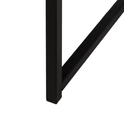 Nachttisch MARIGNI Schwarz natürlich Eisen Eschenholz Holz MDF 51,5 x 2