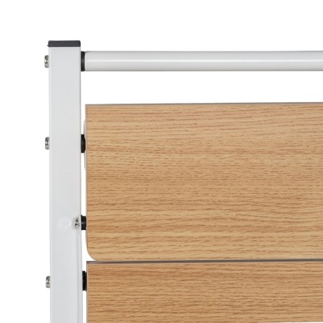 Escritorio Blanco Natural Hierro Madera MDF 87 x 56 x 87 cm