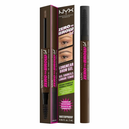 Wenkbrauw Volume Gel NYX Zero To Brow Nº 07 Espresso 2 ml