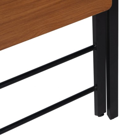 Scrivania Marrone Nero Ferro Legno MDF 87 x 56 x 87 cm