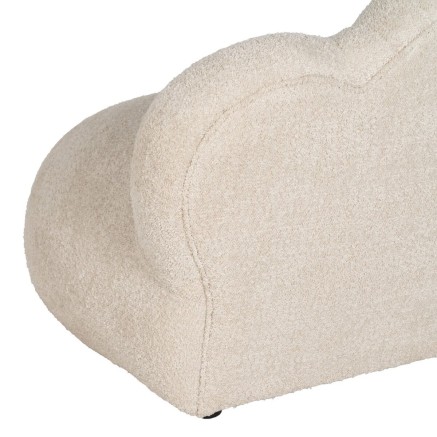 Sofa Beige Polyester Pine 149 x 76 x 77 cm 2