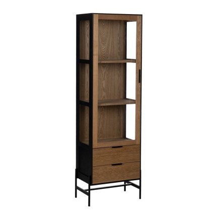 Displayständer ORLEANS Schwarz natürlich Kristall Eisen Holz MDF 61