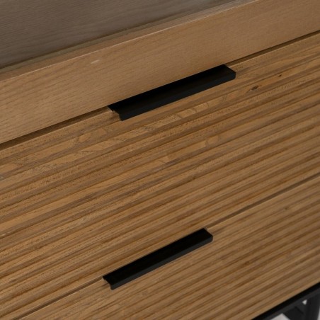 Displayständer ORLEANS Schwarz natürlich Kristall Eisen Holz MDF 61