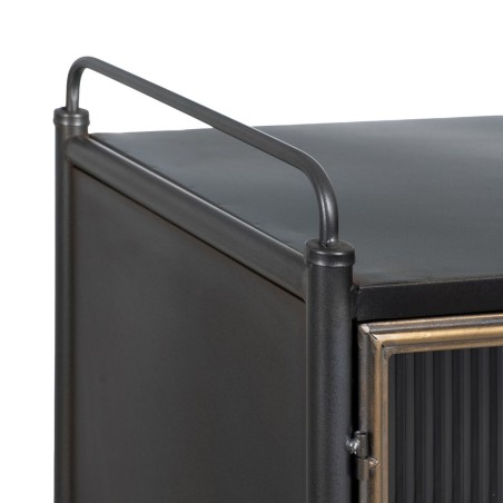 Displayständer BRICK Schwarz Gold Kristall Eisen 58 x 40 x 120 cm