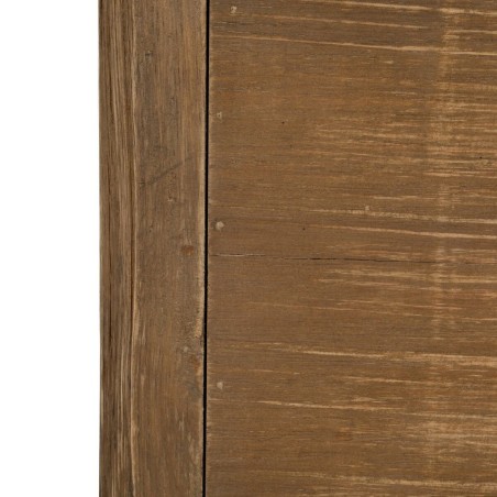 Vitrine avec Double Porte en Cristal Naturel Verre Bois d'épicéa 64