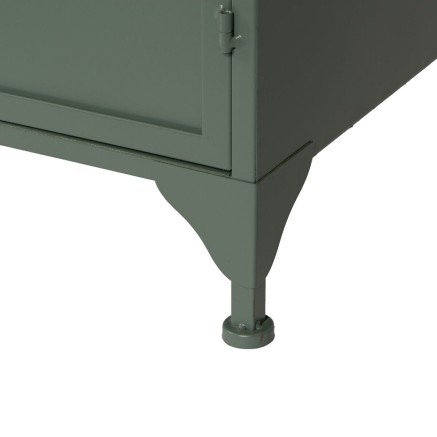 Vitrine mit verglaster Doppeltür Minze Kristall Eisen 72 x 35 x 178 c 2