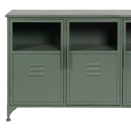 Buffet Menthe Verre Fer 120 x 35 x 76 cm 2
