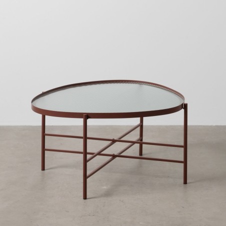 Table Basse Tuile Verre Fer 78 x 68 x 37 cm