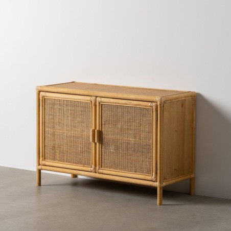 Meuble d'Appoint Naturel Rotin 97,5 x 40 x 65 cm