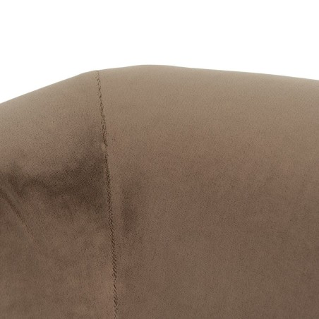 Poltrona Naturale Taupé Legno d'albero della gomma Foam Tessuto 87 x