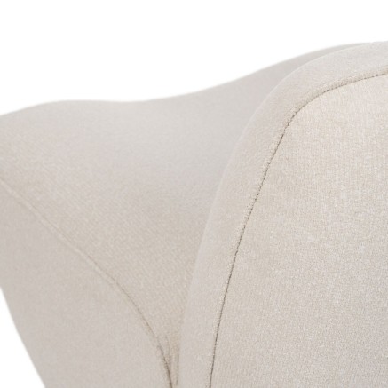 Poltrona Bianco Legno MDF Foam 100 % poliestere 71 x 81 x 66 cm 2