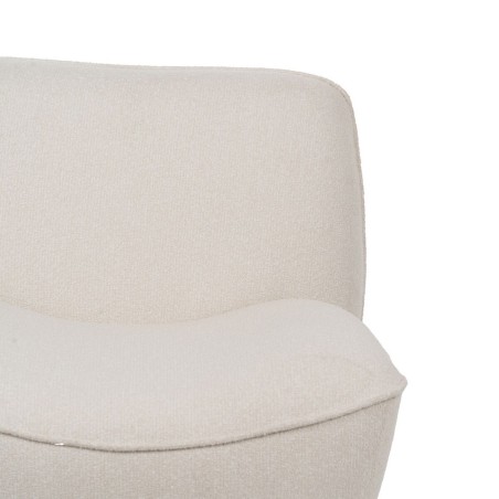 Armchair White MDF Wood Foam 100 % polyester 71 x 81 x 66 cm