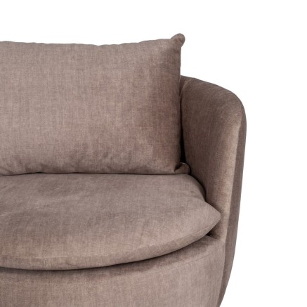 Sillón Taupé Madera Hierro 84 x 74 x 66 cm 2