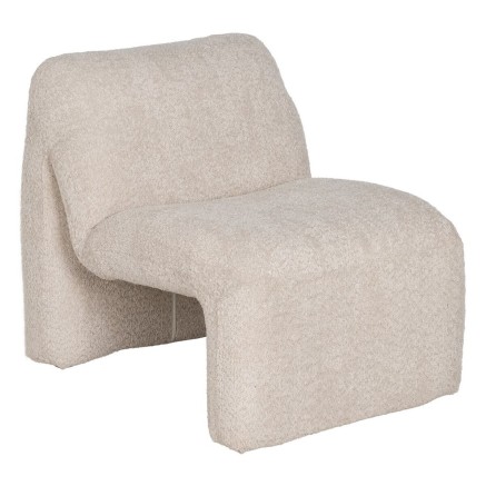 Leunstoel Beige Hout 62 x 86 x 69 cm