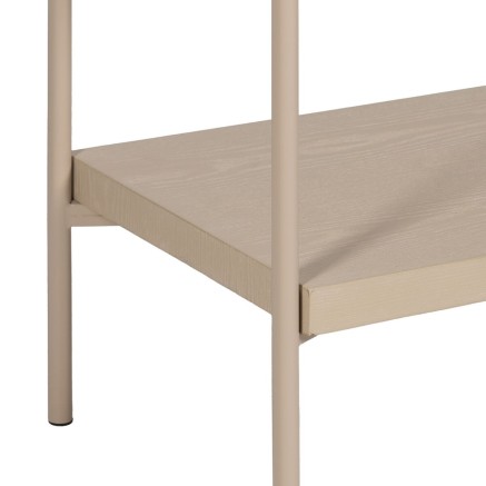 Credenza AIKO Crema Naturale Ferro Legno MDF 70 x 40 x 172 cm 2