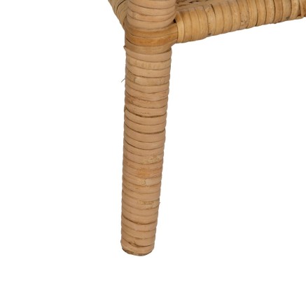 Mesa auxiliar Beige Ratán 45 x 45 x 56,5 cm 2