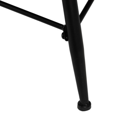 Centre Table LAGOM Black Natural Iron Rubber wood 120 x 60 x 40 cm 2
