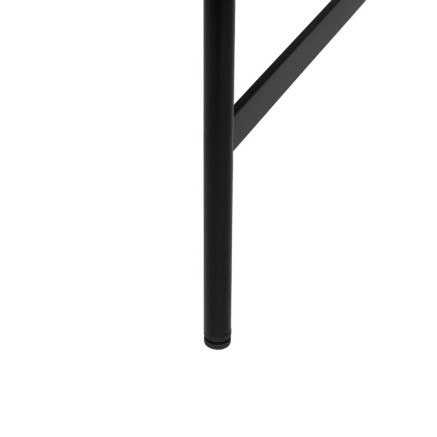 Mesa de Comedor LAGOM Negro Natural Hierro Madera de caucho 180 x 80 x 2
