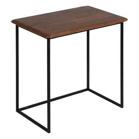Mesa auxiliar LAGOM Negro Natural Hierro Madera de caucho 60 x 40 x 60