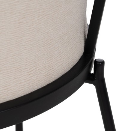 Silla de Comedor Negro Beige 54 x 47,5 x 82,3 cm 2