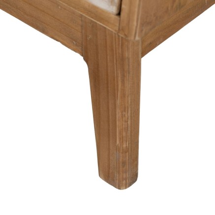 Nachttisch GEREL natürlich Tannenholz Holz MDF Naturfaser 46 x 37 x 7 2