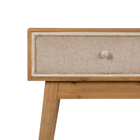 Sideboard GEREL Natural Fir wood MDF Wood Natural Fibre 115 x 37 x 80