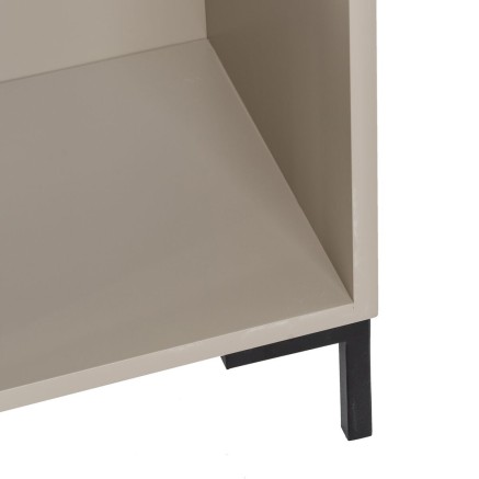 Nachtkastje NECTO Oranje Taupe Ijzer Hout MDF 40 x 31,2 x 66,2 cm 2
