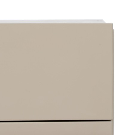 Comodino NECTO Arancio Taupé Ferro Legno MDF 40 x 31,2 x 66,2 cm