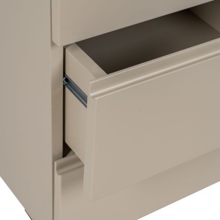 Buffet NECTO Orange Taupe Fer Bois MDF 75 x 41,8 x 123 cm 2