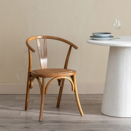 Sedia da Sala da Pranzo Marrone 55 X 50 X 81 CM 2