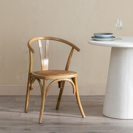 Sedia da Sala da Pranzo Marrone 55 X 50 X 81 CM 2